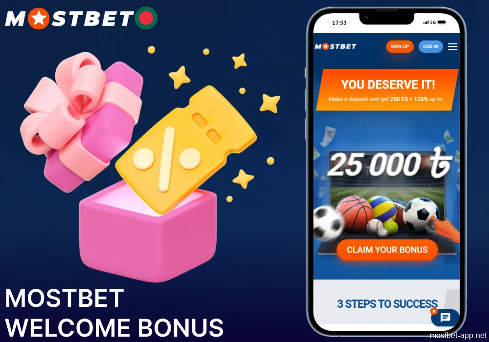 Mostbet welcome bonus for players from Bangladesh